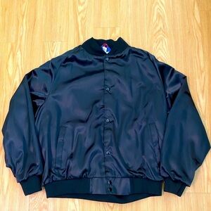Asw Classic Black Bomber Jacket